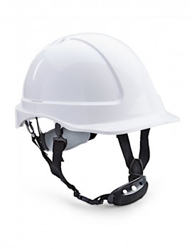 Reduced peak industrial safety helmet – white Head Protection